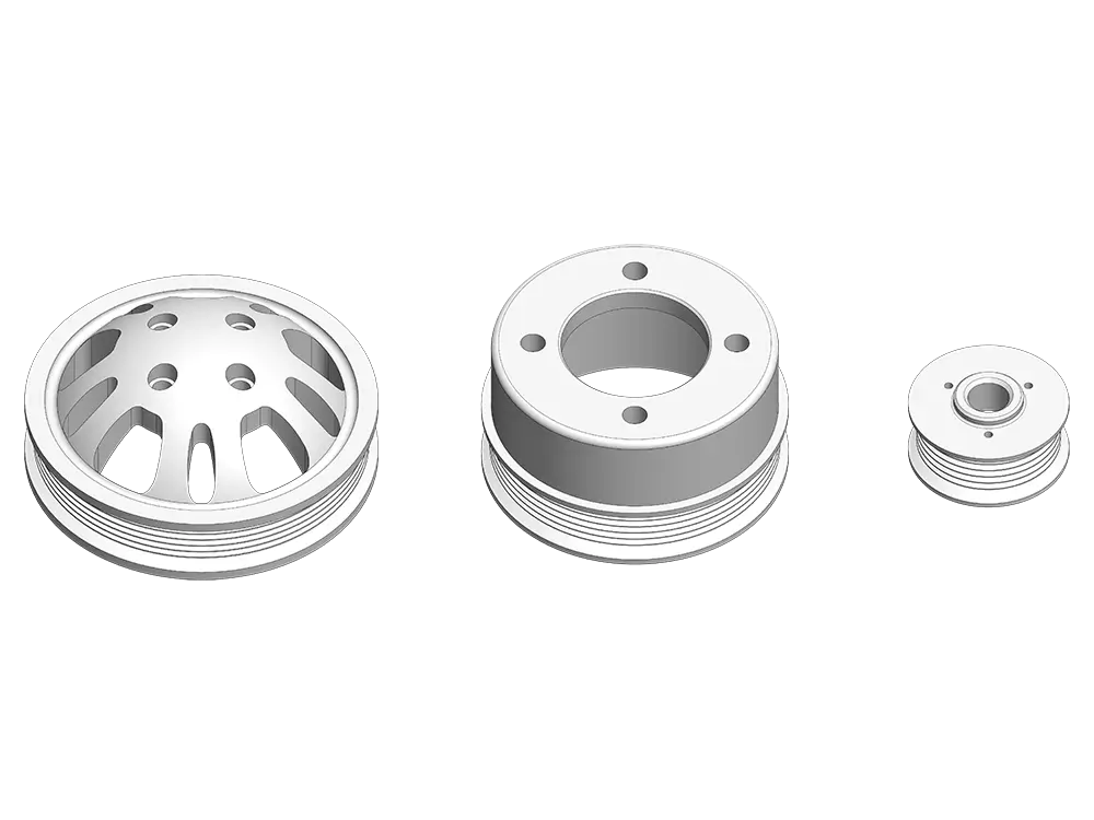 custom cnc machining aluminum pulleys 4 CNC machining Aluminum Pulleys (4)
