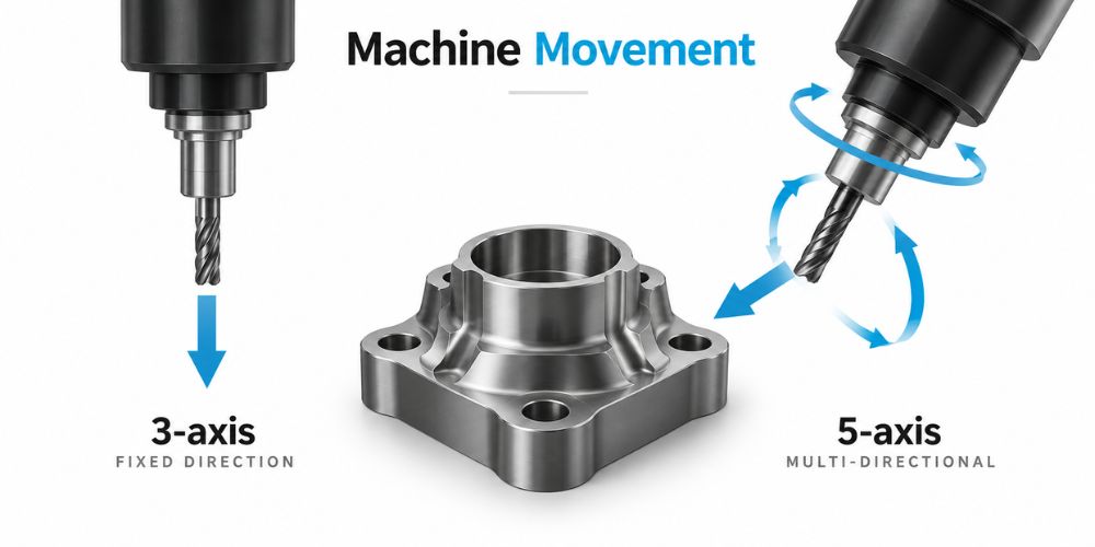 3-Axis vs 5-Axis CNC Milling: Differences, Costs & Use Cases 3 3-Axis vs 5-Axis CNC Milling: Differences, Costs & Use Cases 3