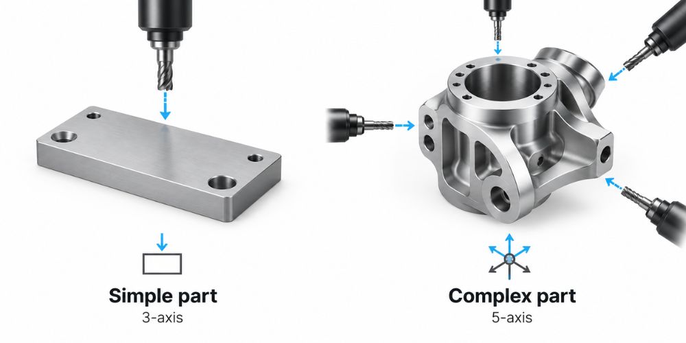 3-Axis vs 5-Axis CNC Milling: Differences, Costs & Use Cases 4 3-Axis vs 5-Axis CNC Milling: Differences, Costs & Use Cases 4
