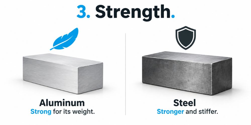 Aluminum vs Steel for Automotive Machined Parts: A Complete Material Comparison 3 Aluminum vs Steel for Automotive Machined Parts: A Complete Material Comparison 3