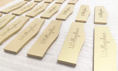 Messing, transparente Beschichtung
